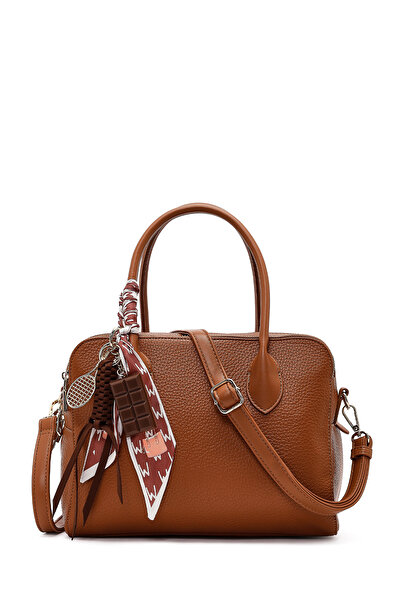 Derimod Kadın Taba Uzun Askılı Charmlı Klasik Kol Çantası 25WBD2860FT