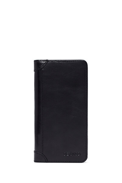 Derimod Men's Black Leather Wallet 000A2D361218