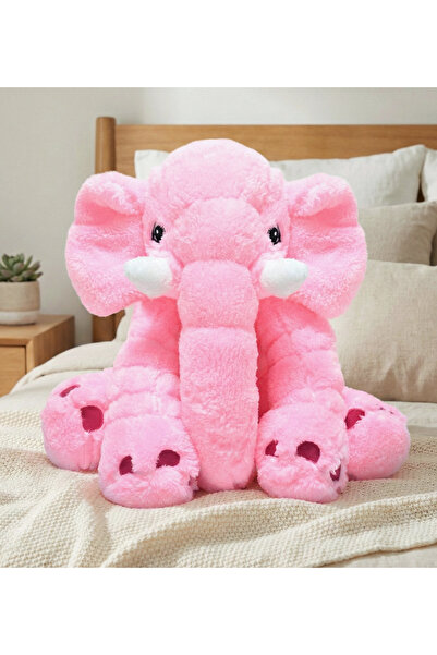 Pandamkee Yumuşacık Uyku Arkadaşı Fil 65 Cm PEMBE