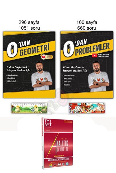 REHBER MATEMATİK YAYINLARI 0'dan Sıfırdan Geometri Problemler