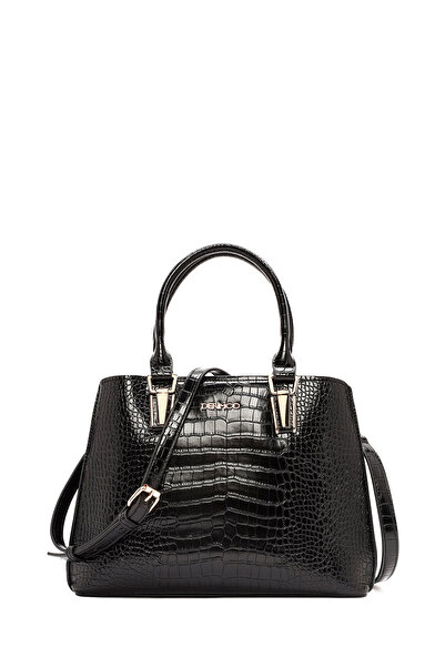 Derimod Kadın Siyah Uzun Askılı Kroko Kol Çantası 25WBD2841E3
