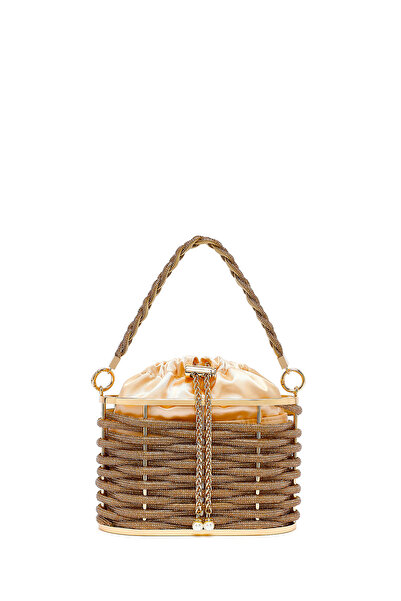 Derimod Жіноча вечірня сумочка з золотими камінцями 25SBD2955TS