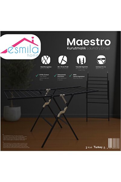 ESMİLA Maestro 20x20 Kalın Profil Çamaşır Kurutmalık Çamaşır Askısı  50 Kg Ta...