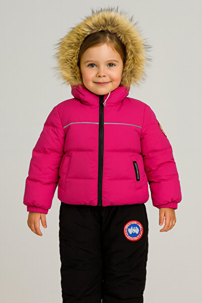 YusGos Hooded Baby Kids Winter Astronaut Coat and Salopet Padded Jumpsuit (1-...