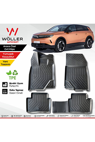 wöller Yeni Opel Grandland Paspas 2025 Sonrası Uyumlu 3d Havuzlu Paspas