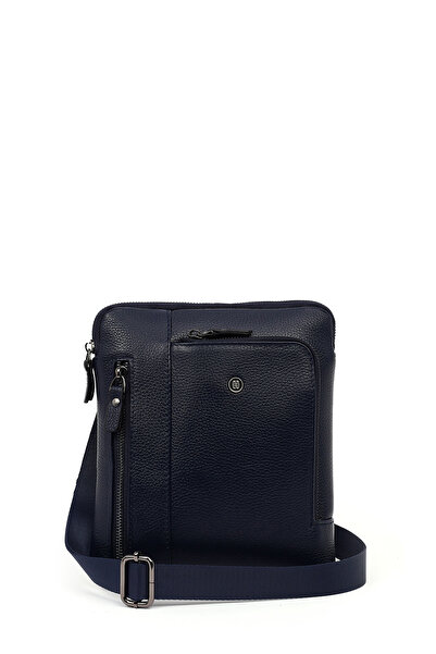 Derimod Erkek Lacivert Deri Postacı Çantası 21SBD3102FT