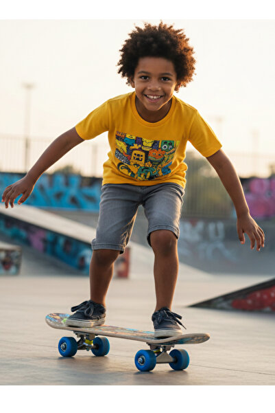 Furkan Toys Ahşap Kaykay Orta Boy 60cm (6-9 yaş aralığı için uygundur)