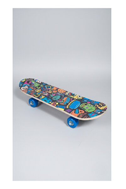 Furkan Toys Ahşap Kaykay Küçük Boy 45cm Başlangıç (3-5 yaş)