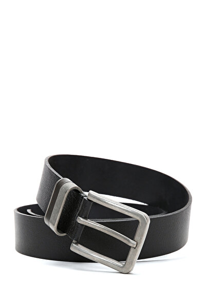 Derimod Curea de piele neagră pentru bărbați 000A2D1303318