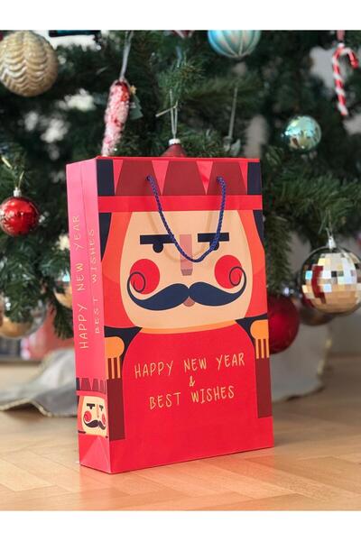 4nio Kurşun Asker Yılbaşı Hediye Karton Poşet