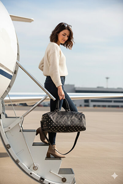 Pelikan Deri حقيبة يد للسفر من جولد باجز مقاس 48x20x25 سم