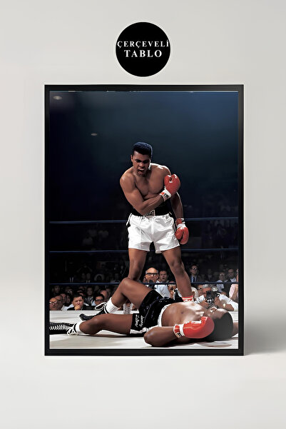 Bugucreative Muhammed Ali Çerçeveli Poster Tablo ,Boks Poster,Tablo Ölçülerin...