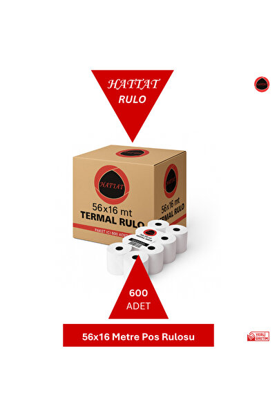 HATTAT 600 Adet 56 X 16 Metre Pos Rulosu Termal Rulo