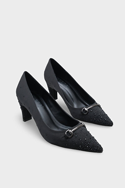 Capone Outfitters Lorrin гостроносі камінцеві середньокаблукові атласні жіноч...