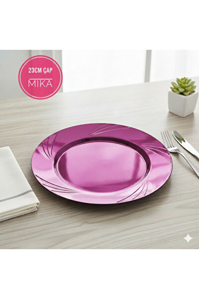 Ta-Fu Global MİKA RENKLİ TABAK 6'LI 24CM ÇAP