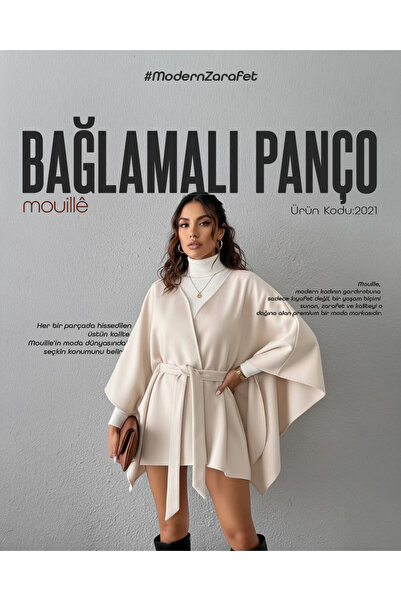 Mouillé Panço Bağlama Detaylı Kaşe