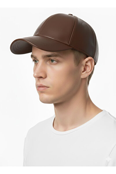 STELLA VESTİNO Genuine Leather Unisex Baseball Cap / Hat -Handcrafted Premium...