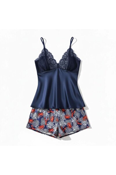 Nathalie Lingerie Set pijama pantaloni scurți din satin