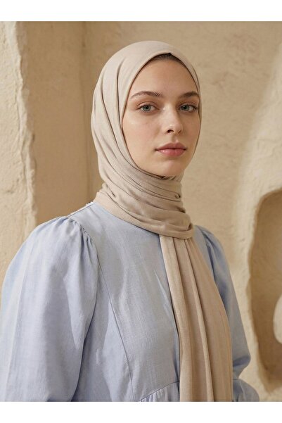 TUVA Premium χτενισμένο βαμβακερό σάλι - Μπεζ - ST941-Tuva