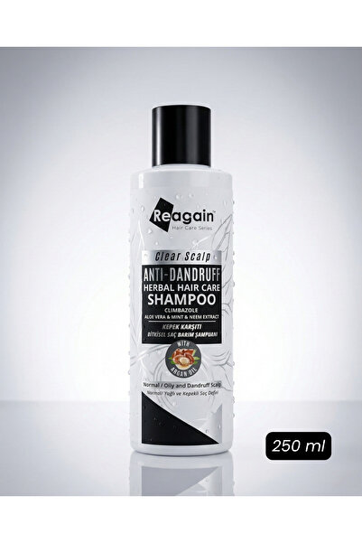 Reagain شامبو عشبي خالٍ من الكبريتات ومضاد للتقشر - كلامبازول، نعناع وكيراتين (خالٍ من الكحول) 250 مل