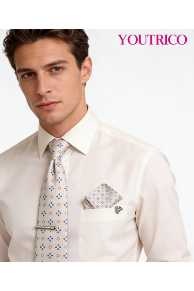 Youtrico Tie,Handkerchief and cufflinks Set-Artisanal Business 3PCS Handmade ...