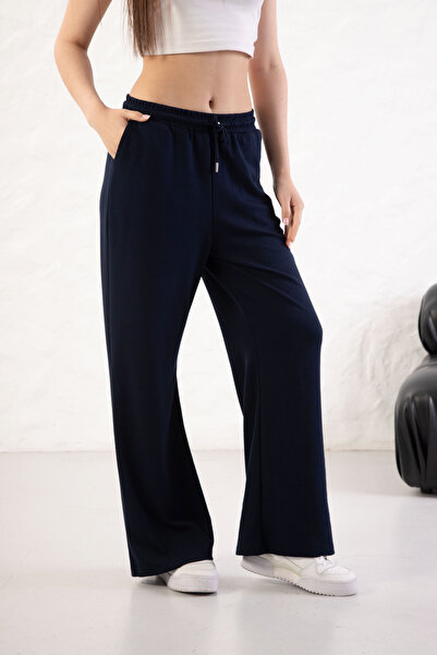 YusGos Women's Soft Textured Modal Fabric Wide Leg Palazzo Pants
