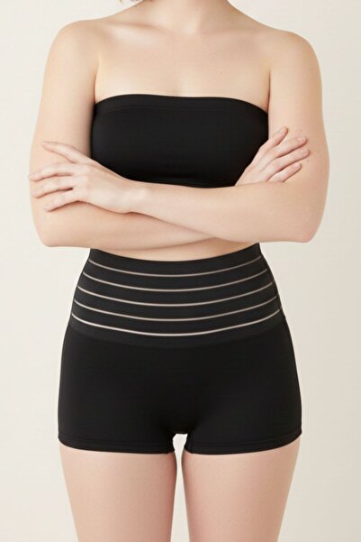 MİSTİRİK Cagno Model Karın Ve Göbek Toparlayan Toparlayıcı Korse Siyah Renk