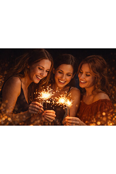 NO BRAND Artificii de mana 25 cm - Set 10 buc - Spectaculos pentru Revelion si Petreceri