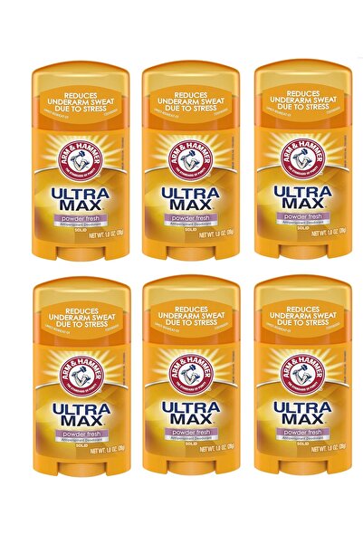 Arm&Hammer مزيل عرق أرم آند هامر ألترا ماكس مضاد للتعرق، بودر ، 28جم، 6 قطع