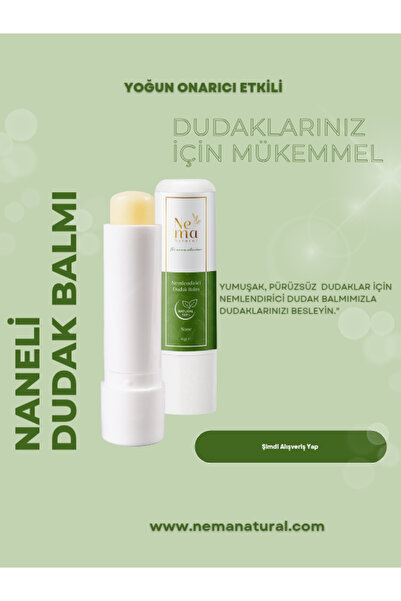 Nema Natural Naneli Dudak Bakım Kremi