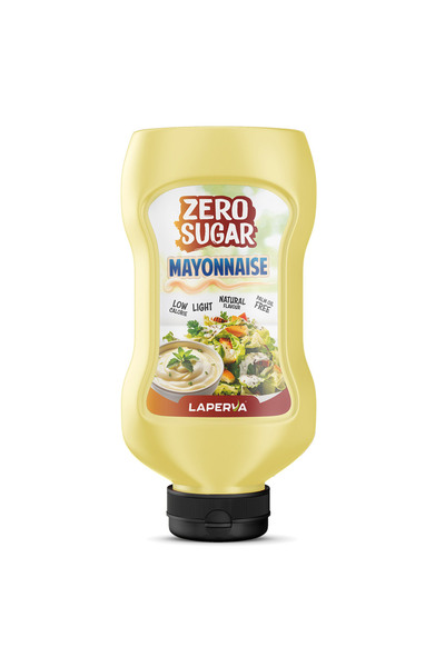 Laperva مايونيز 350 غ، خالي من السكر ومنخفض السعرات الحرارية، كريمي، لذيذ، بنكهة نباتية