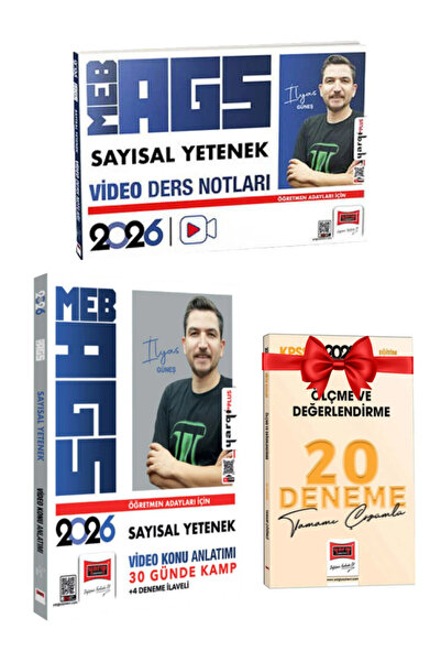 Yargı Yayınları İlyas Güneş 2026 AGS Sayısal Yetenek Video Ders Notları+Konu ...