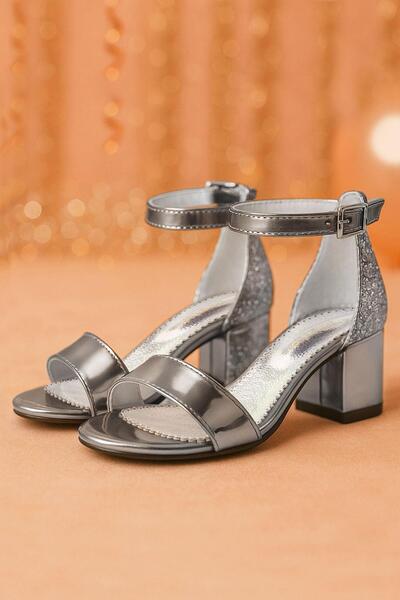 Sarıkaya Elsa Platinum Zrcalne Debela potpetica Par Cipela za Večernje Haljin...