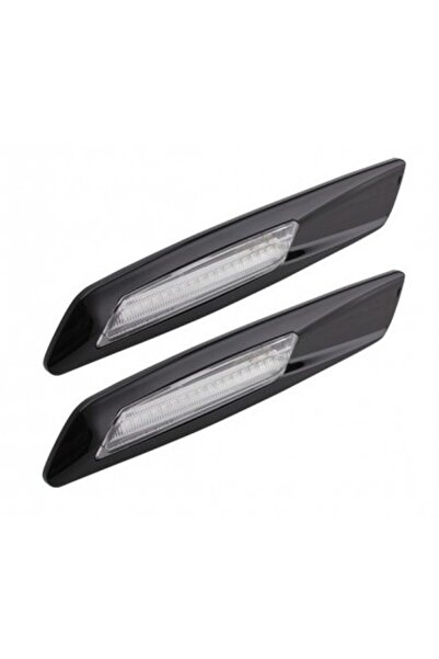 Xenon Bright Set de 2 semnalizatoare LED negre pentru aripi BMW E60, E61, E90, E91, E81, E82, E88