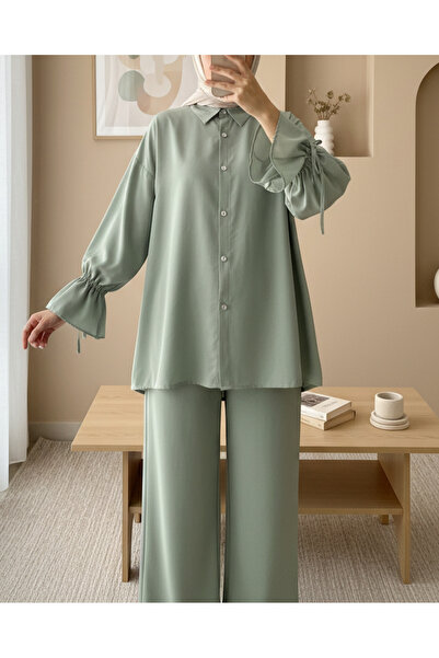 HİJABAYA Πουκάμισο με μαζεμένο μανίκι με πλισέ πίσω