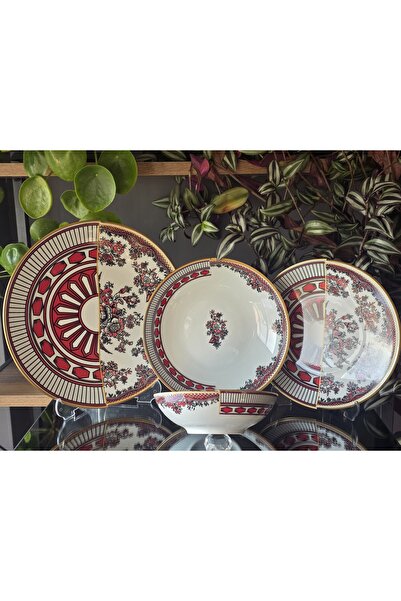 FERMATO Appollo Desen Özel Tasarım 24 Parça Yemek Takımı