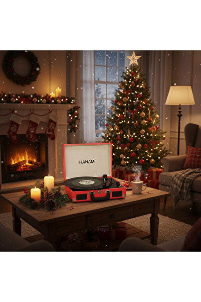 QUIQA HANAMI HEM SARJLI HEM BLUETOOTH'LU TÜM PLAKLARI ÇALAN PİKAP