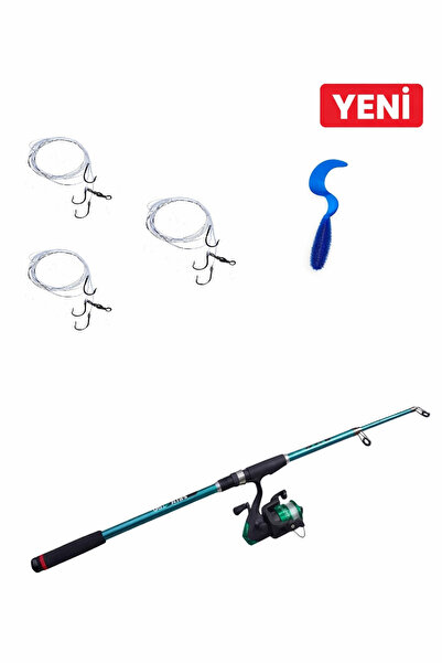 OLTAMİX ÇOCUĞUM BALIK TUTUYOR Misinalı Olta Makinesi 1 x 180 cm Teleskopik Olta Kamışı (Balza veya Montreal)