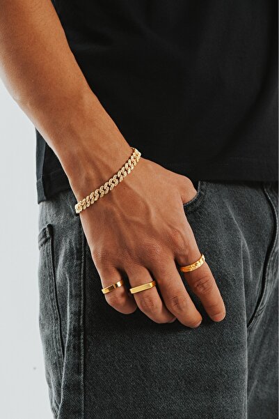 No Future 8mm Cuban Chain Bileklik CS1209AL