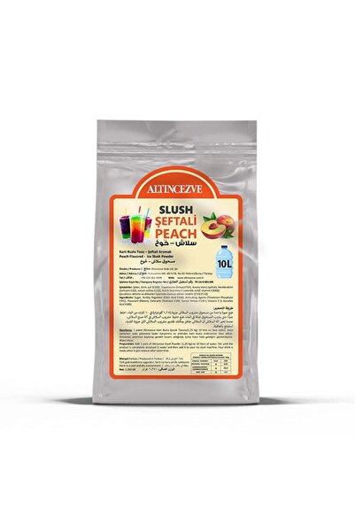 Altıncezve Ice Slush Karlı Buzlu Karlama Tozu | Şeftali 1.250 Gr - 10 L