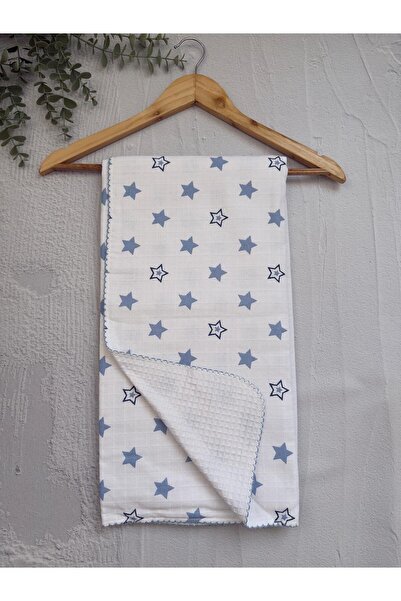 Minim بطانية بيكلي موسلين من بلو ستارز 100x100