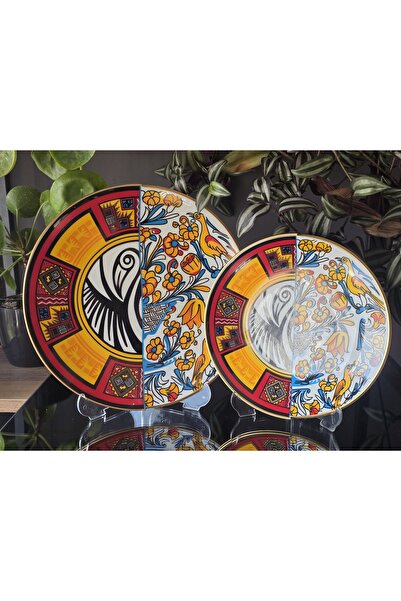 FERMATO طقم 12 قطعة من أطباق الكيك والتقديم من البورسلين لـ 6 أشخاص من سلسلة ...