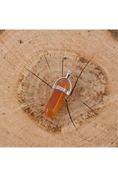 ZERO LAND 1612746749 قلادة من العقيق (214627) - لون بني