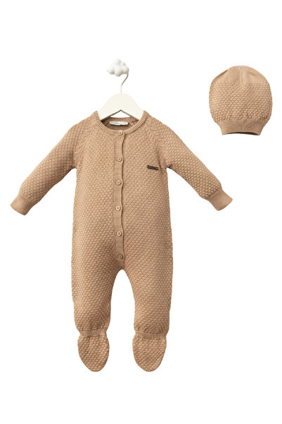 Babymio Petek Örgü Pamuk Yenidoğan Tulum