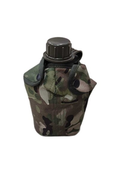 a+ aksoy tactical قارورة عسكرية من الألومنيوم مع حافظة