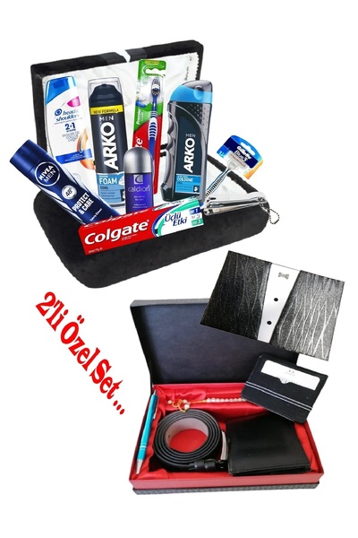 Zemura Avm Damat Bohçası - Damat Çeyiz Bohça Sandık Seti- Erkek Bakım Seti - ...