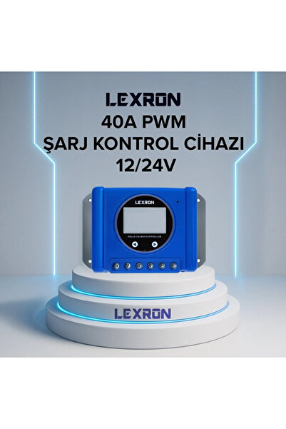 Lexron 40 Amper 12/24V Solar Pwm Şarj Kontrol Cihazı Lexron