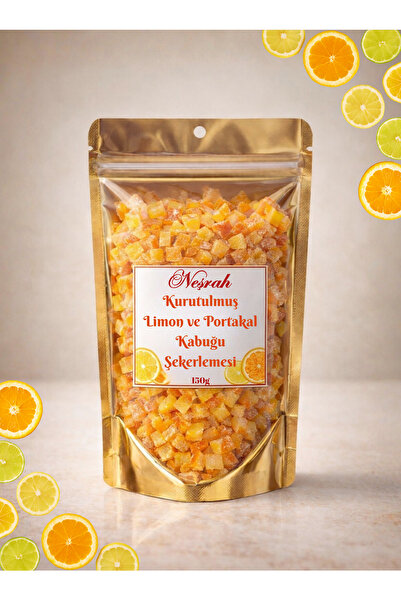 NEŞRAH Kurutulmuş Limon ve Portakal Kabuğu Şekerlemesi (karışık mix) 150g
