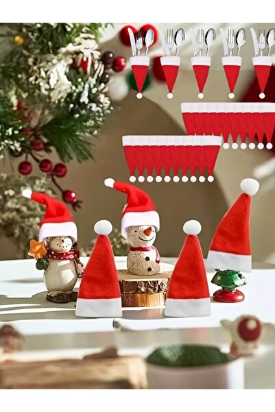 Yenigeldi 3 Adet Yılbaşı Şapka, Yeni Yıl Şişe ve Sunum Şapkası, Süs Şapka Parlak