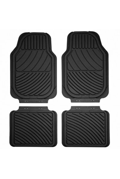 Xenon Bright Universal car mats, 4 pieces made of durable rubber, Black